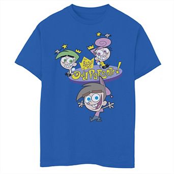 Boys 8-20 The Fairly OddParents Cosmo Wanda And Timmy Title Logo Graphic Tee