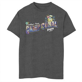 Boys 8-20 Sponge On The Run Greetings From Camp Coral Graphic Tee