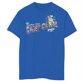 Boys 8-20 Sponge On The Run Greetings From Camp Coral Graphic Tee