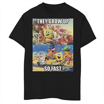 Boys 8-20 SpongeBob: Sponge On The Run They Grow Up So Fast Graphic Tee