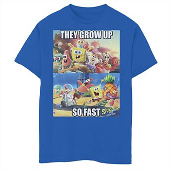 Boys 8-20 SpongeBob: Sponge On The Run They Grow Up So Fast Graphic Tee