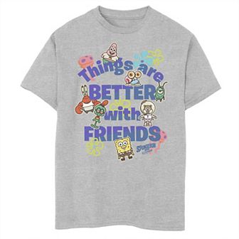 Boys 8-20 Sponge On The Run Things Are Better With Friends Group Graphic Tee
