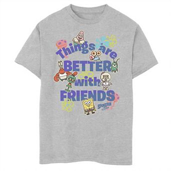 Boys 8-20 Sponge On The Run Things Are Better With Friends Group Graphic Tee