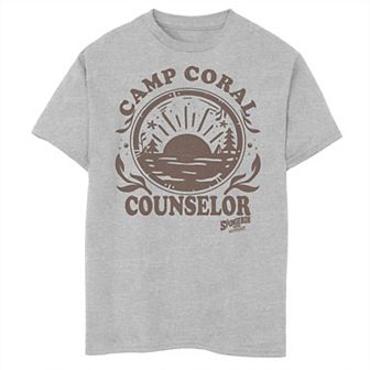 Boys 8-20 Sponge On The Run Camp Coral Counselor Graphic Tee