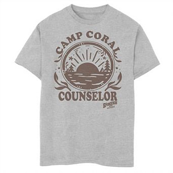 Boys 8-20 Sponge On The Run Camp Coral Counselor Graphic Tee