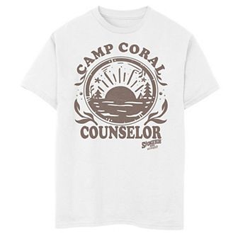 Boys 8-20 Sponge On The Run Camp Coral Counselor Graphic Tee