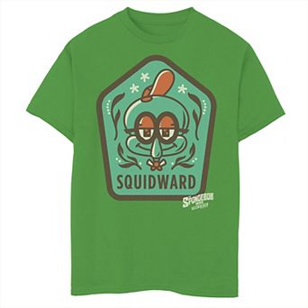 Boys 8-20 SpongeBob SquarePants: Sponge On The Run Squidward Patch Graphic Tee