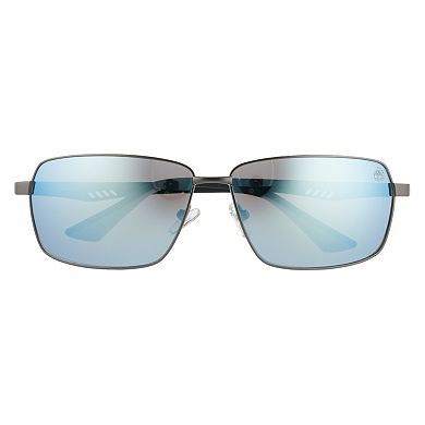Men's Timberland 64mm Thin Rectangular Polarized Sunglasses
