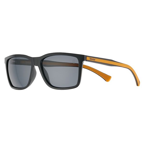 vía Faringe Diez Men's Timberland Thin Rectangular Polarized Sunglasses