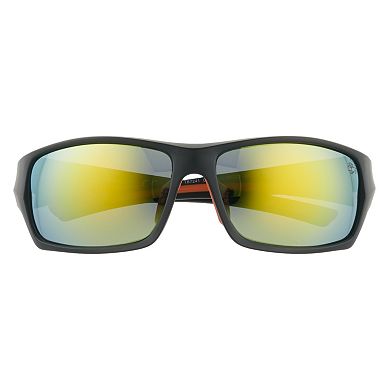Men's Timberland 64mm Polarized Sport Wrap Frame Sunglasses