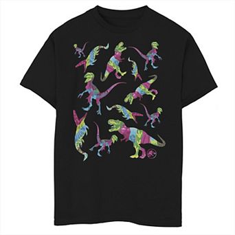 Boys 6-20 Jurassic World Two Dinosaur Color Pop Toss Graphic Tee