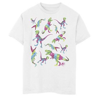Boys 8-20 Jurassic World Two Dinosaur Color Pop Toss Graphic Tee