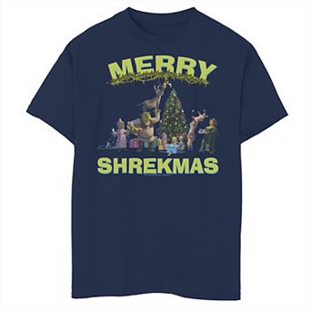 Boys 8-20 Shrek Girl's Merry Shrekmas Graphic Tee