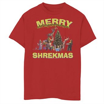 Boys 8-20 Shrek Girl's Merry Shrekmas Graphic Tee