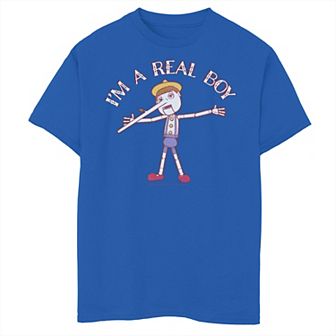 Boys 8-20 Shrek Pinocchio I'm A Real Boy Graphic Tee