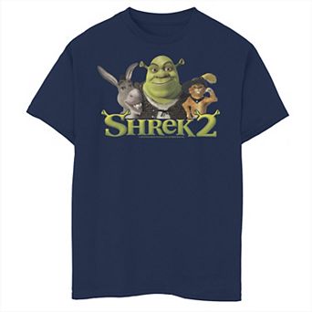 Boys 8-20 Shrek 2 Donkey & Puss In Boots Best Friends Graphic Tee