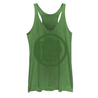 Juniors' Marvel Hulk Fist Tonal Icon Graphic Tank Top