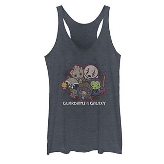 Juniors' Marvel Guardians of the Galaxy Kawaii Cute Graphic Tank Top