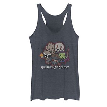 Juniors' Marvel Guardians of the Galaxy Kawaii Cute Graphic Tank Top