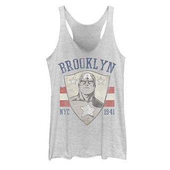 Juniors' Marvel Captain America Brooklyn NYC 1941 Graphic Tank Top