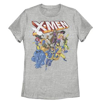 Juniors' Marvel X-Men Vintage Group Shot Logo Graphic Tee