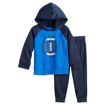 Toddler Boy Jumping Beans® Football Tricot Active Hoodie & Jogger Pants Set