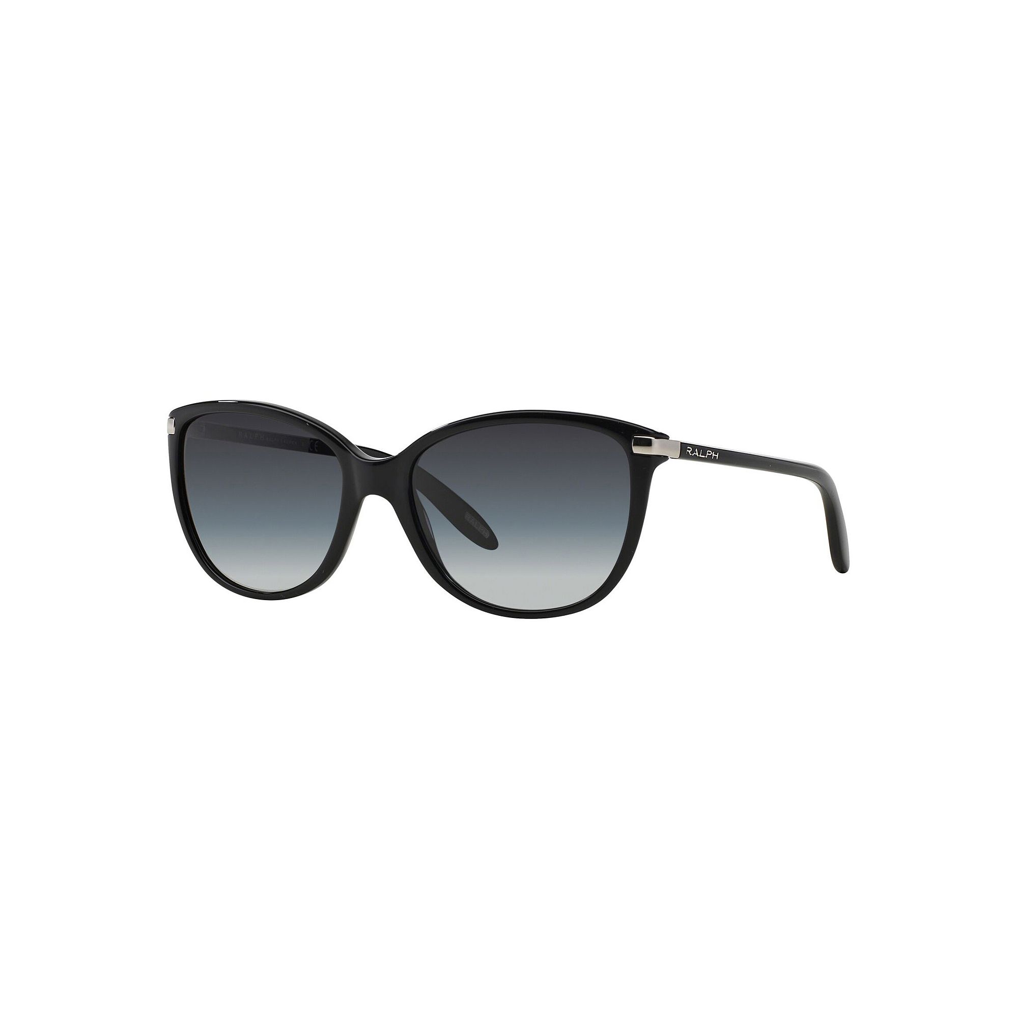 Womens Ralph by Ralph Lauren 56mm RA5160 Gradient Cat Eye Sunglasses, Blac