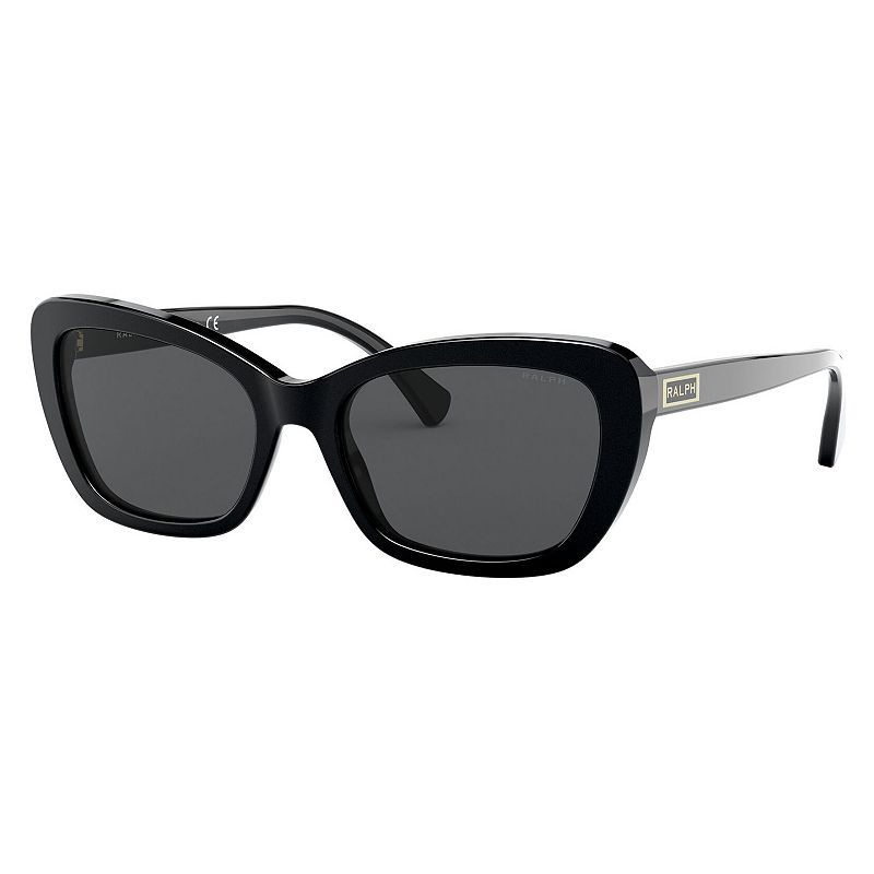 EAN 8056597161275 product image for Women's Ralph by Ralph Lauren 55mm RA5264 Mirrored Butterfly Sunglasses, Black | upcitemdb.com