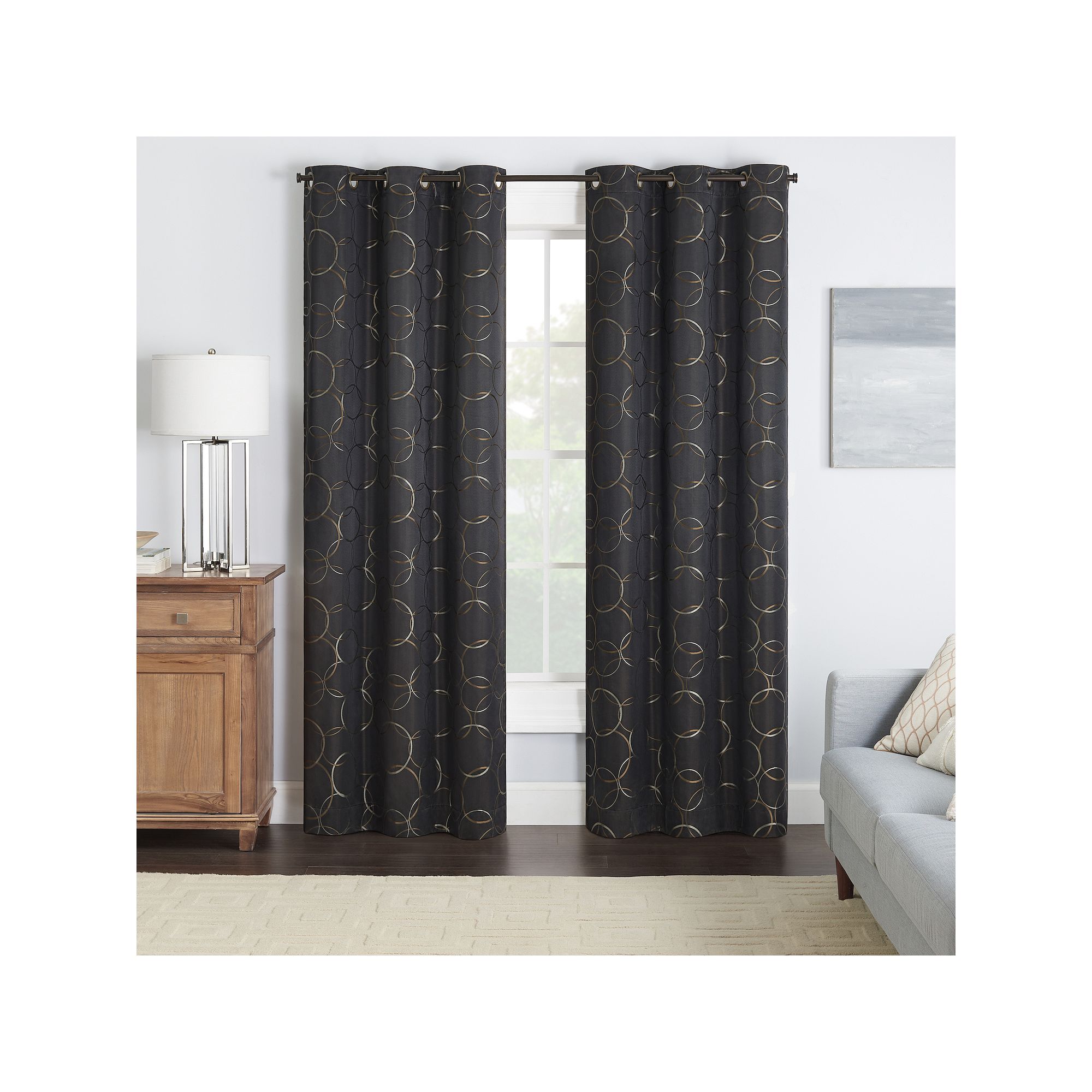 eclipse Meridian Blackout 1-Panel Window Curtain