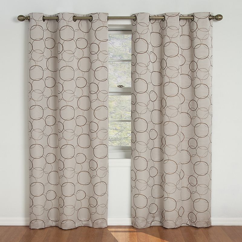 Eclipse 1 Piece Geometric Blackout Curtain Panel