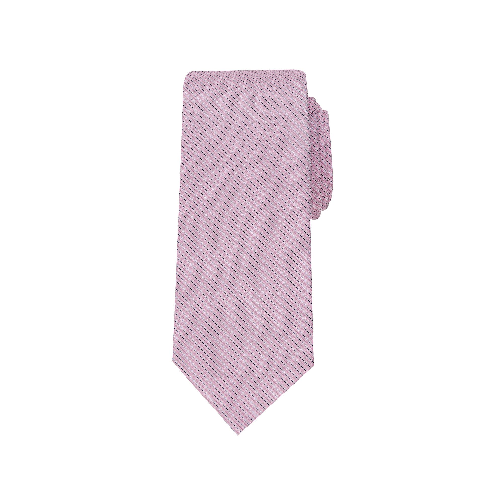 Mens Bespoke Minaro Micro Skinny Tie, Pink Minaro