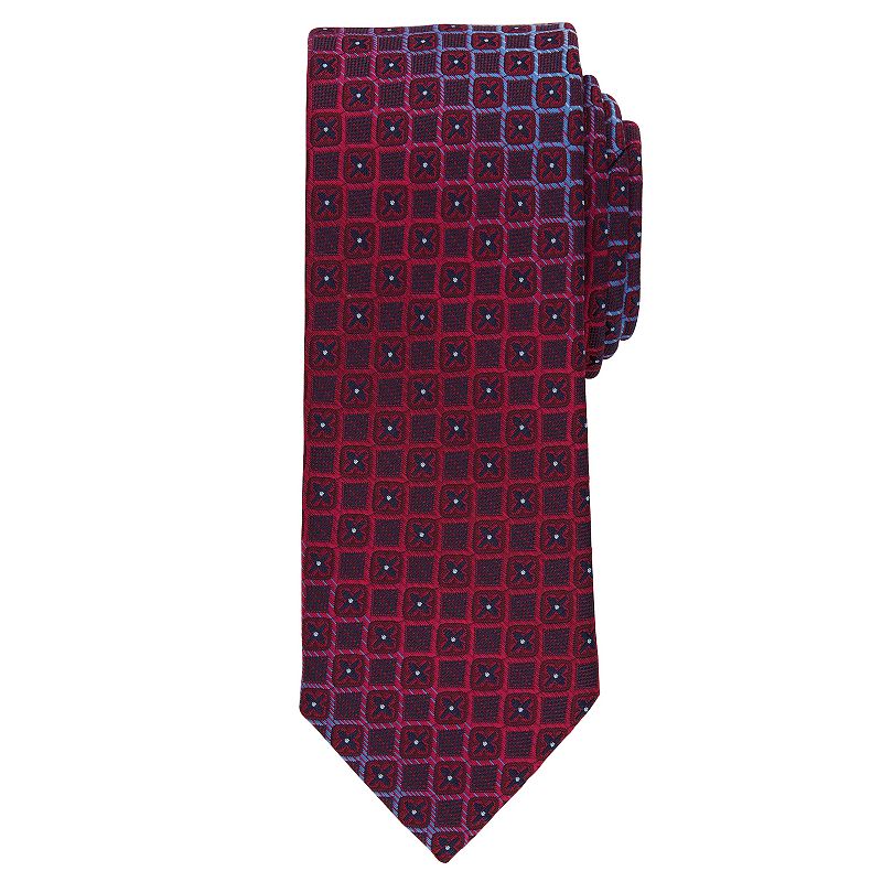 Mens Bespoke Minaro Micro Skinny Tie, Red