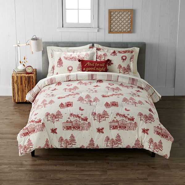 Cuddl Duds® Iconic Holiday Heavyweight Flannel Comforter Set with