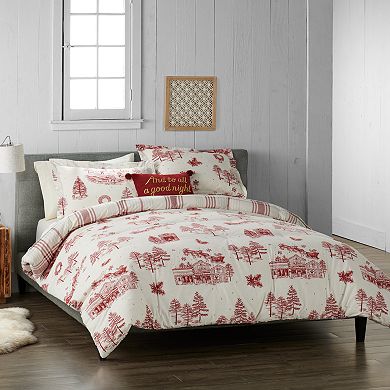 Cuddl Duds Heavyweight Flannel Comforter Set with Shams