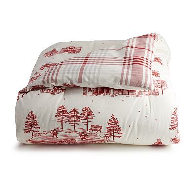 Cuddl Duds Heavyweight Flannel Comforter Set with Shams
