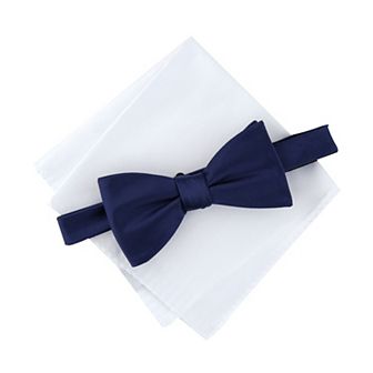 Men's Bespoke Pre-Tied Bowtie Set