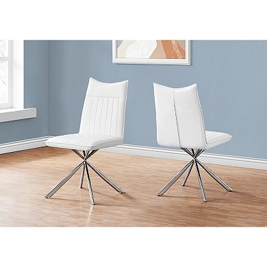 Monarch Starburst Legs Dining Chair 2-piece Set
