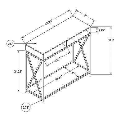 Monarch X-Frame Console Table