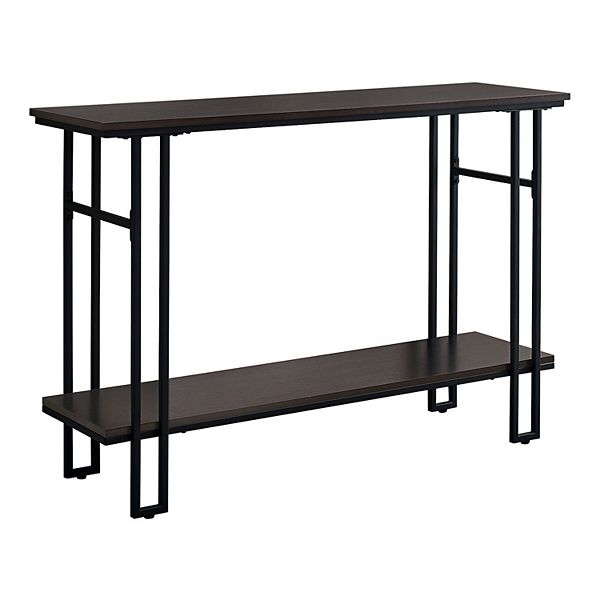 Monarch H Frame Console Table, Monarch Console Table Glass