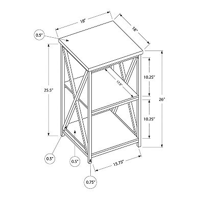 Monarch 3-Tier End Table