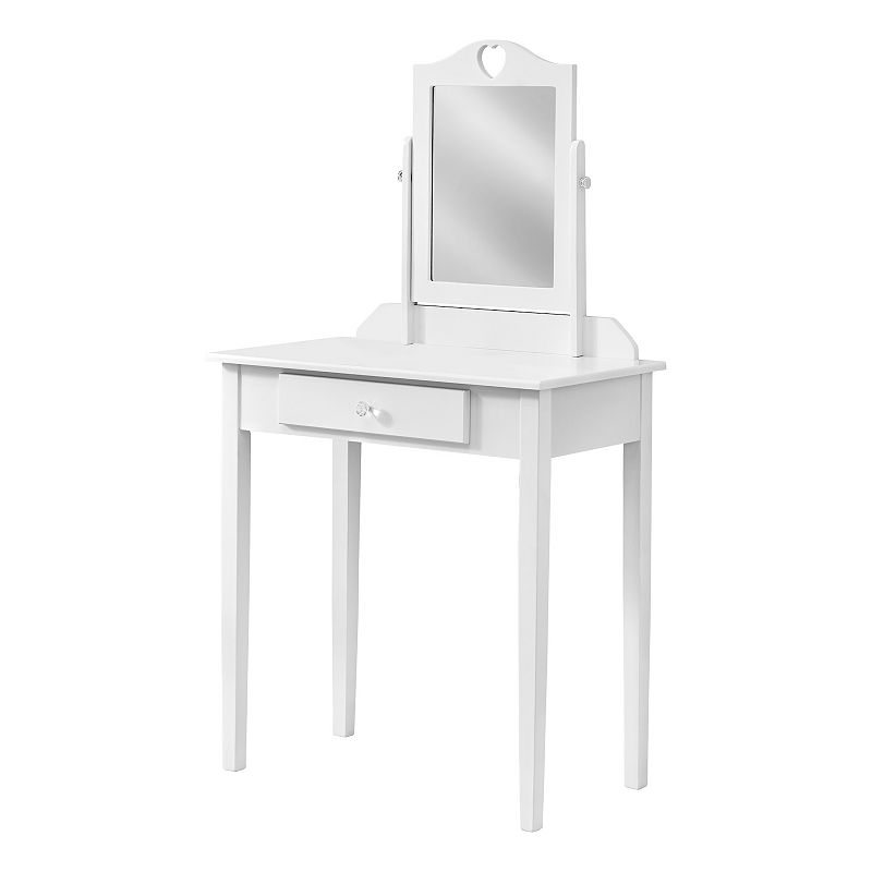 Monarch Vanity Table, White