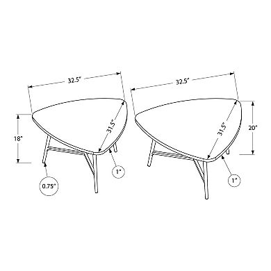 Monarch Nesting Coffee Table 2-piece Set