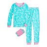 Girls 4-10 Cuddl Duds® Top, Pants & Socks Pajama Set