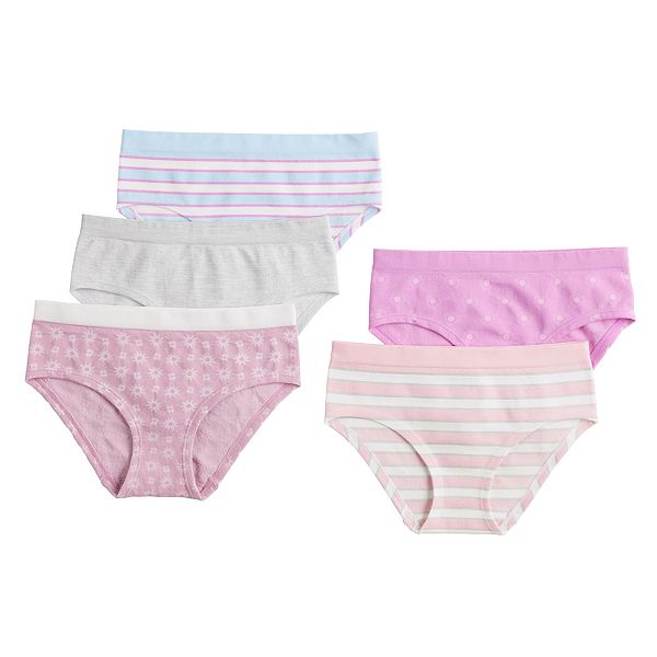 Girls 4-16 SO® 5-Pack Seamless Hipster Panties