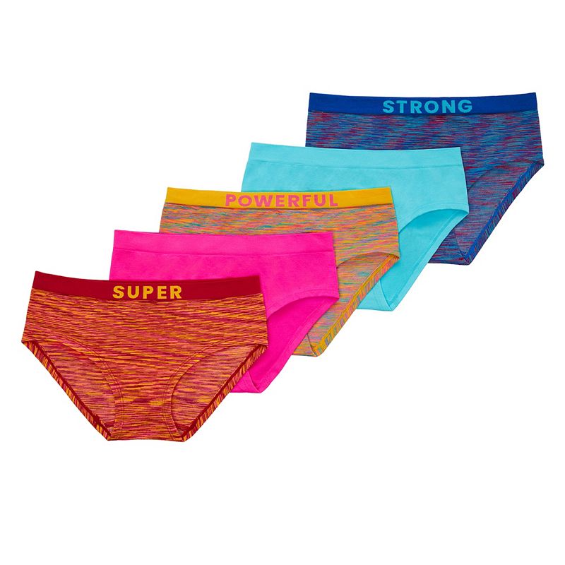 Girls 4-16 SO 5-Pack Seamless Hipster Panties, Girls, Size: Small, Spacedy