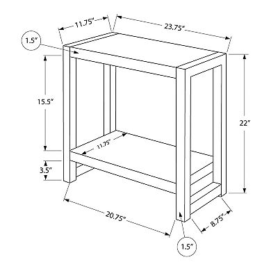 Monarch Rectangular End Table