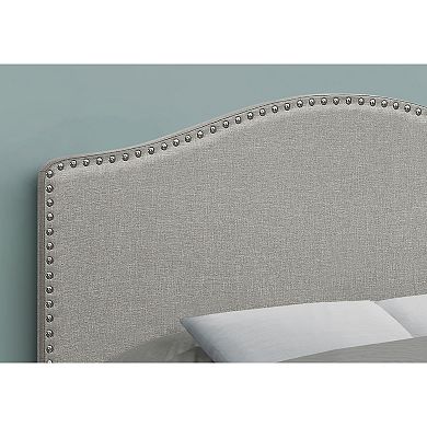 Monarch Nailhead Trim Curved Headboard