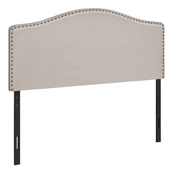 Monarch Nailhead Trim Curved Headboard