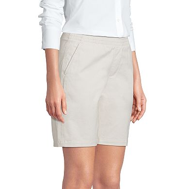 Women's Lands' End Pull-On Chino Bermuda Shorts