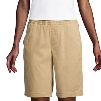 Women's Lands' End Pull-On Chino Bermuda Shorts
